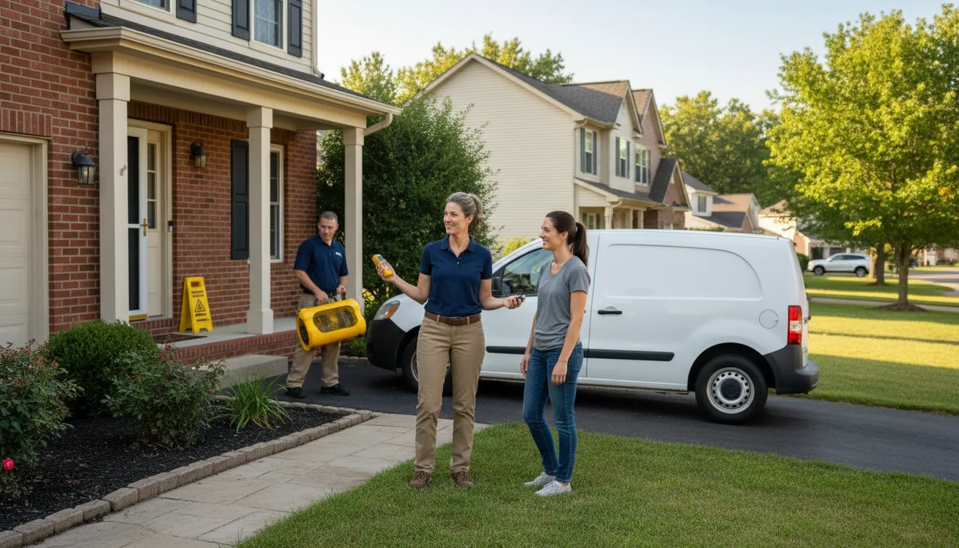 Residential water damage restoration in Clark Mills, NY